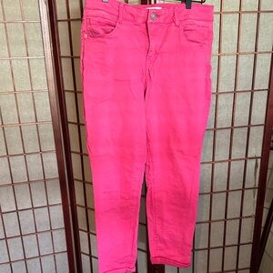 Gibson Latimer Bright Pink Ankle Jeans